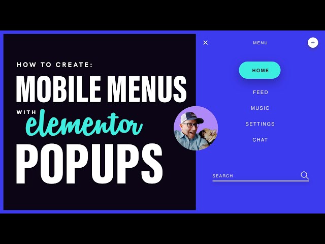 How to create mobile menus with elementor popups