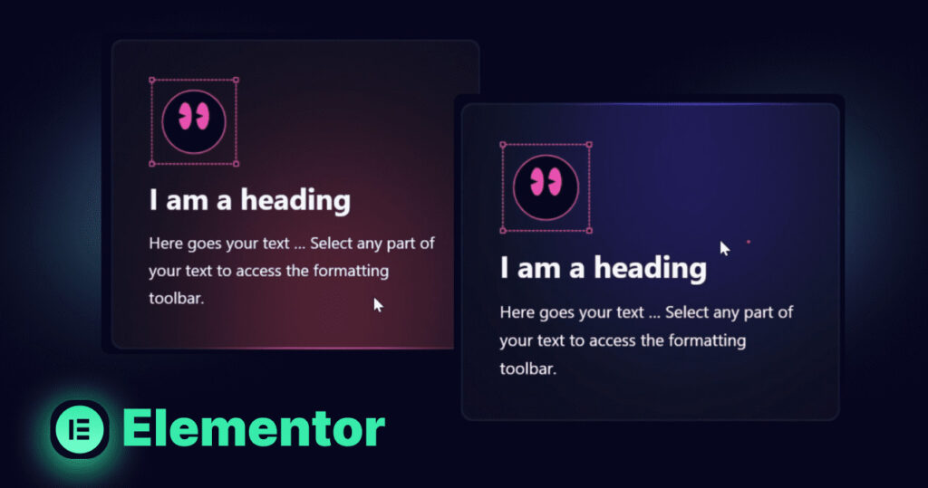 Card Hover Effect with Elementor