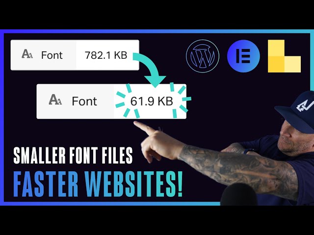 Optimize your fonts