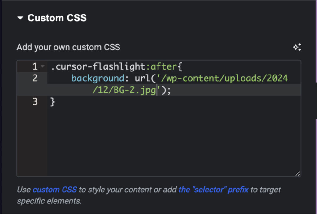 example of completed image url